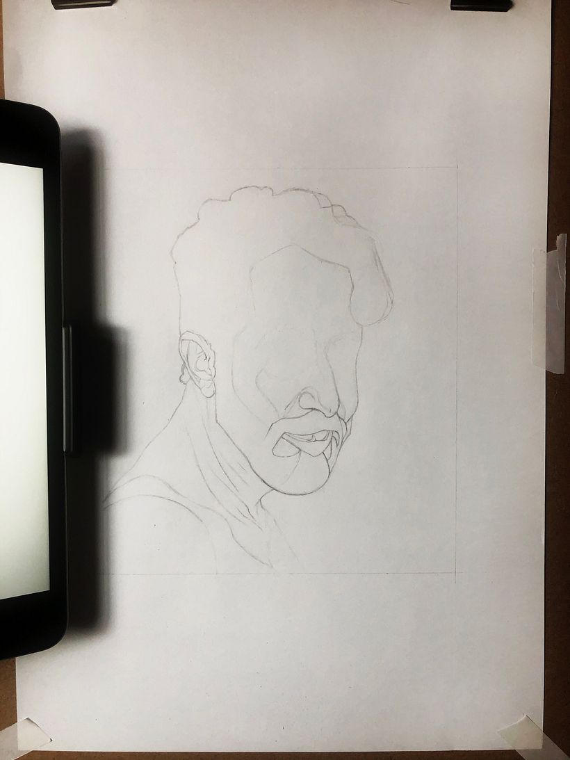 Comenzando el dibujo a línea