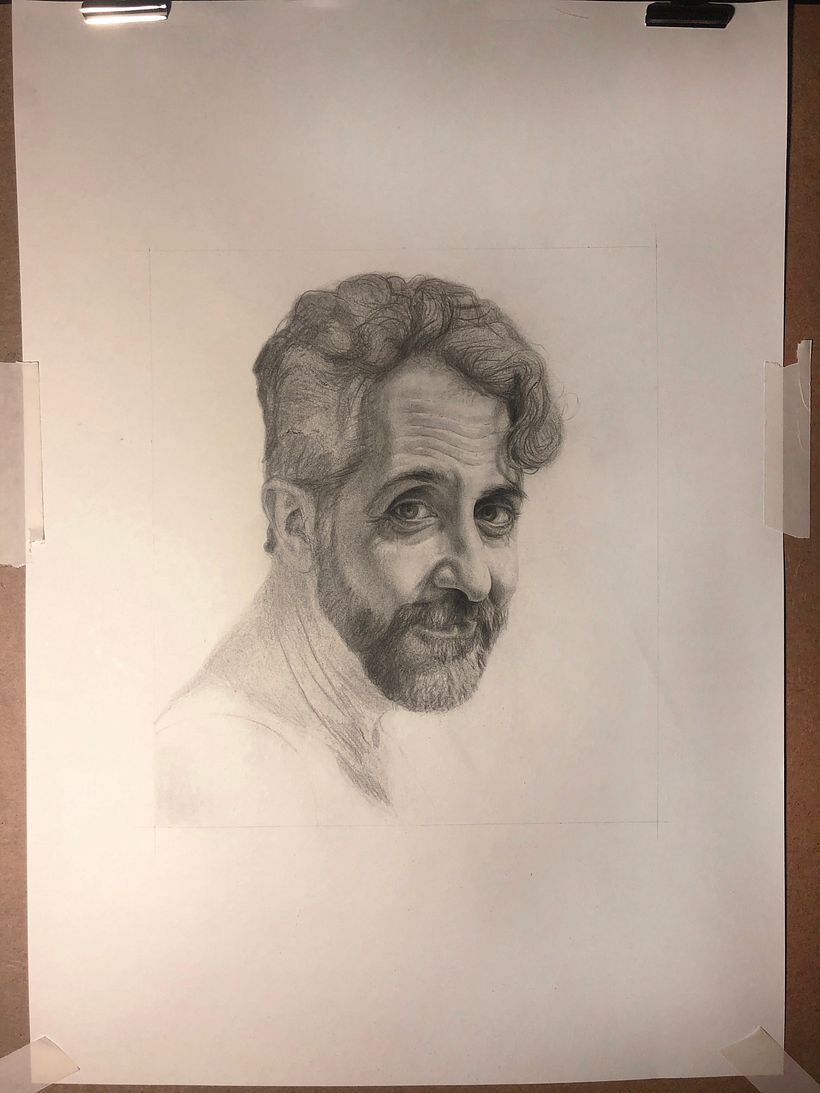 Mi Proyecto del curso: Autorretrato realista con lápiz de grafito 7