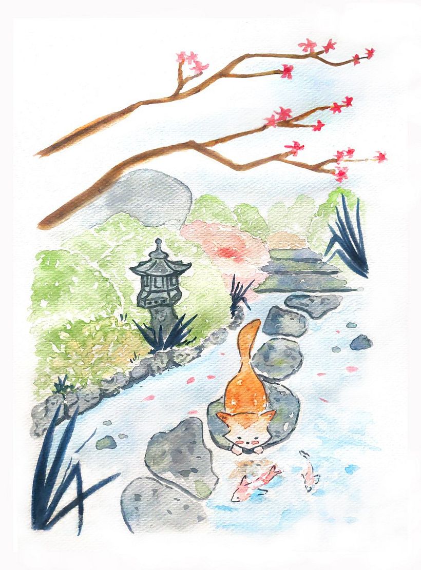 My project in Watercolor Illustration with Japanese Influence course 0