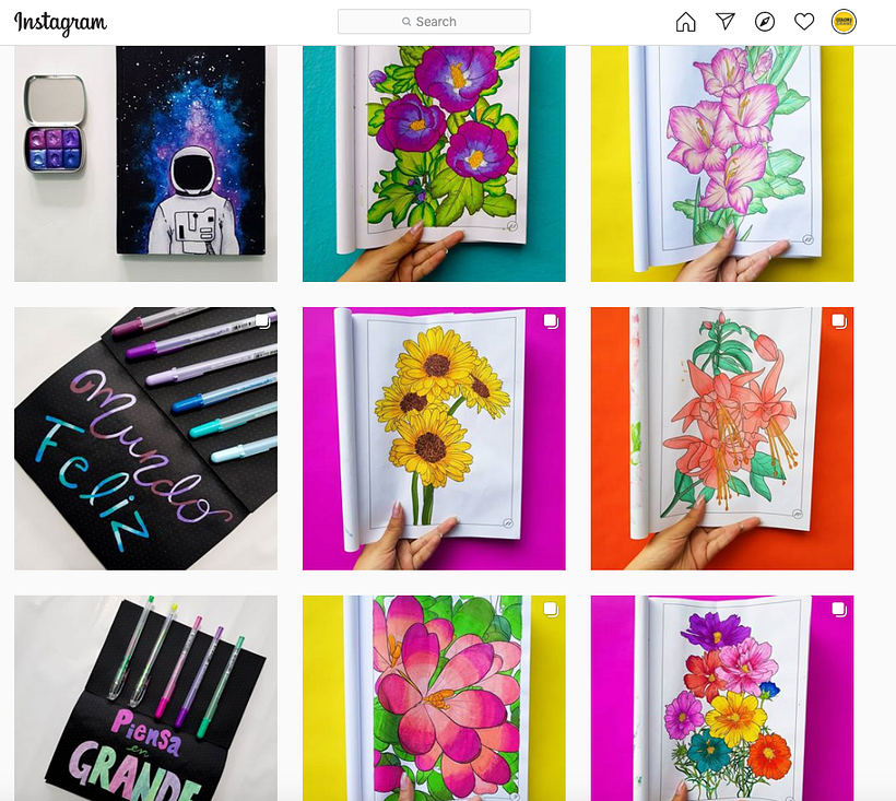 ¡Hola! Me encanta colorear flores y escribir frases bonitas. Este curso me inspiró a abrir una cuenta.