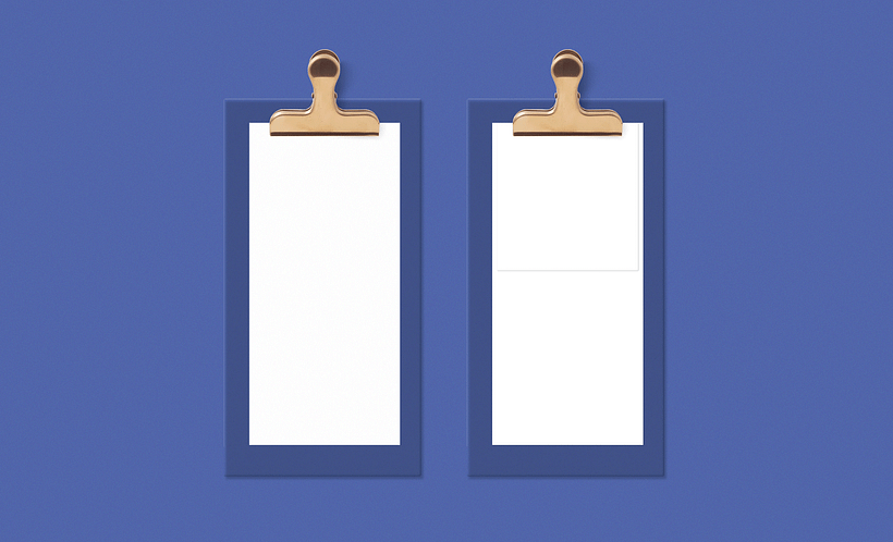 Mockup de menú para restaurantes de Heavy