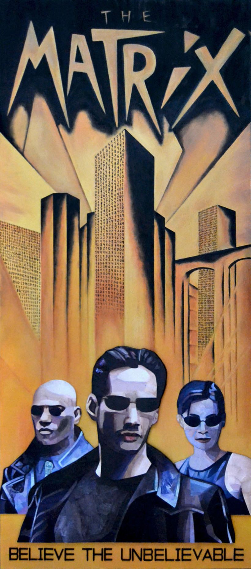 Cartel Collage THE MATRIX (115x45cm)