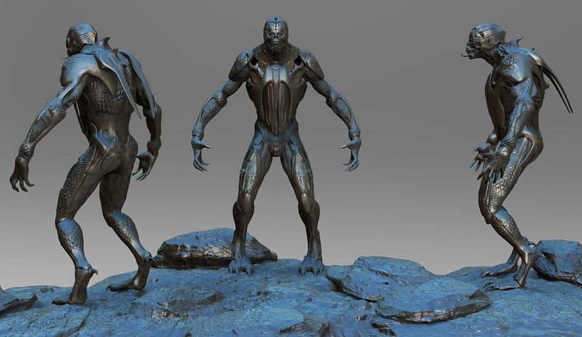 Diferentes ángulos de la criatura 