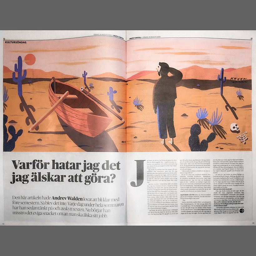 Editorial illustrations: Dagens Nyheter  3