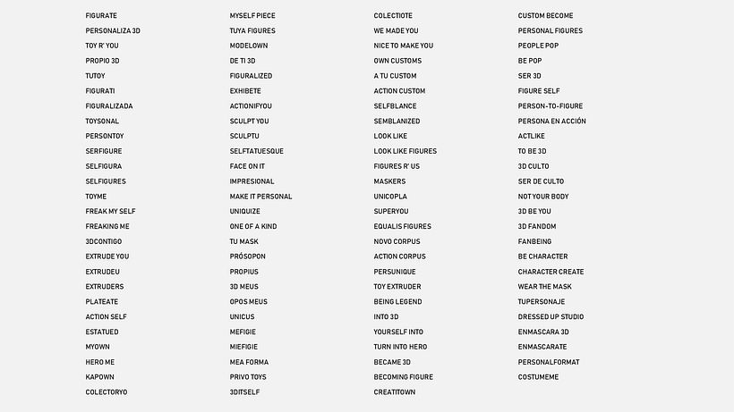 Proyecto de Naming: el arte de la creación de nombres 2