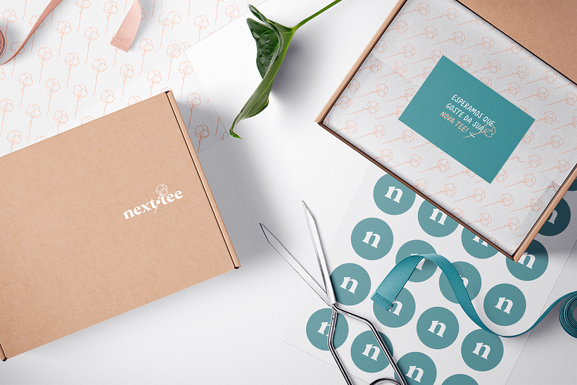 We used the identity elements in every way throughout all items they give to the client.