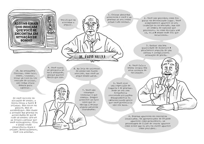 Páginas da edição #10, sobre sonhos e realidades paralelas