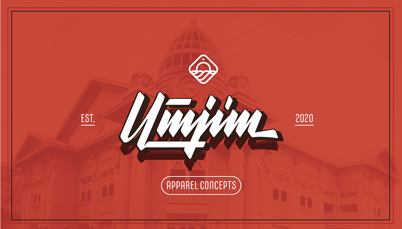 Logo y pieza promocional de Ujúm Apparel Concepts