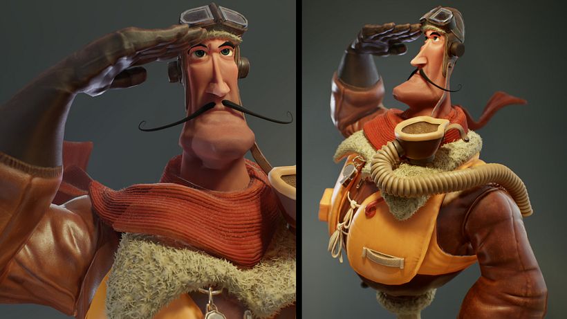 Personaje videojuegos (Piloto de la RAF) 2