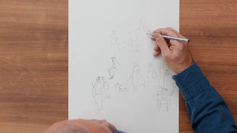 Tutorial Ilustración: cómo perfeccionar los dibujos de objetos urbanos y personas 5