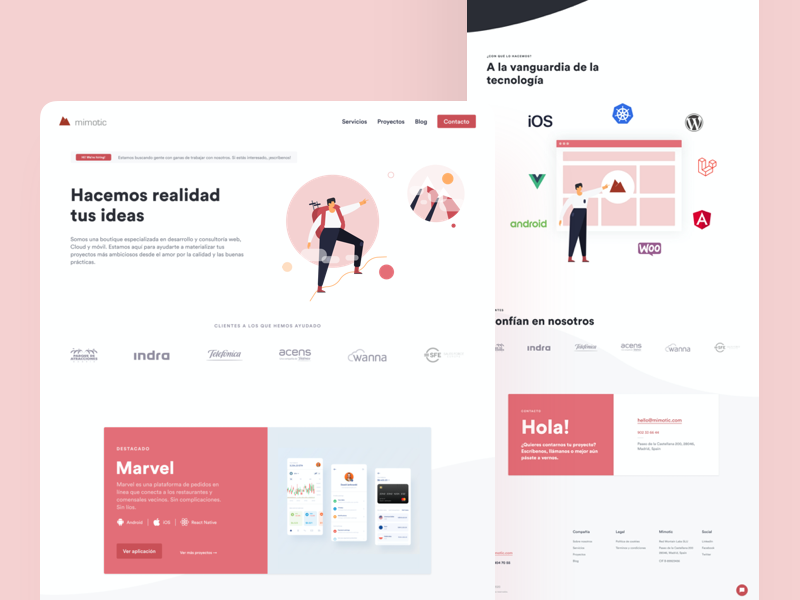 Rediseño web Mimotic  2