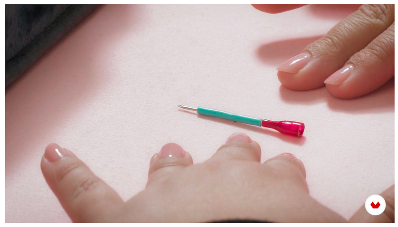 Original punch needle, Laura Ameba
