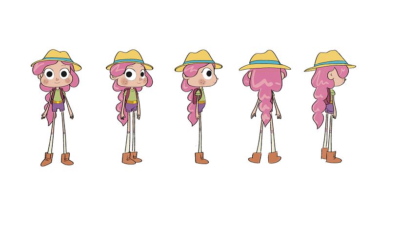 Coloured and cleaned turn around of Chloe.