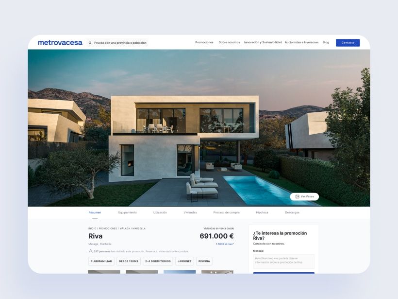 Rediseño web Metrovacesa 5