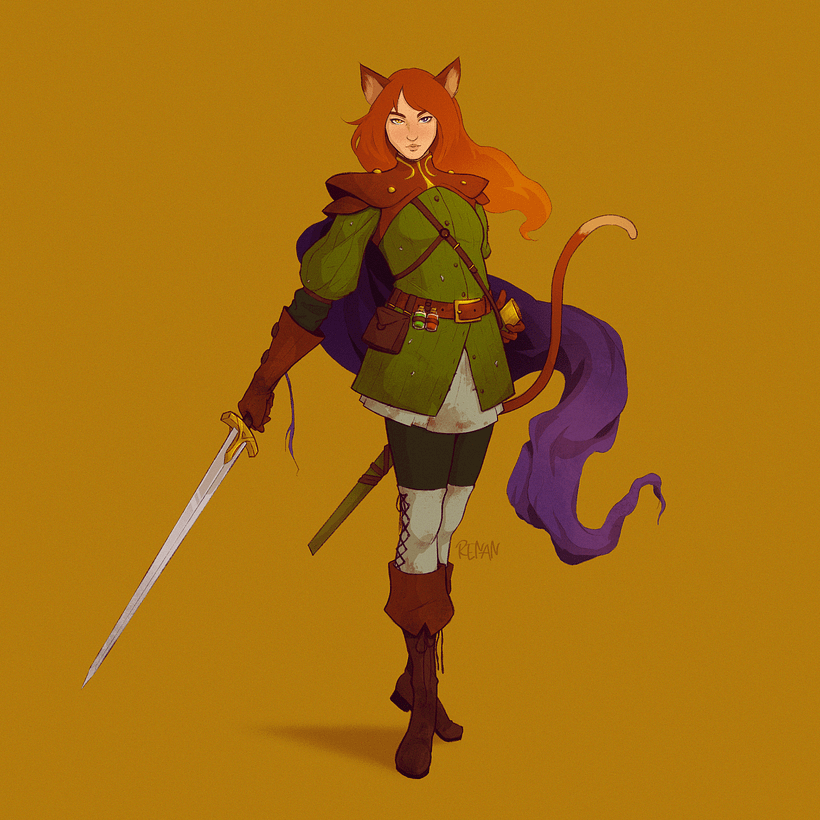 Design de personagem (oc redraw).
