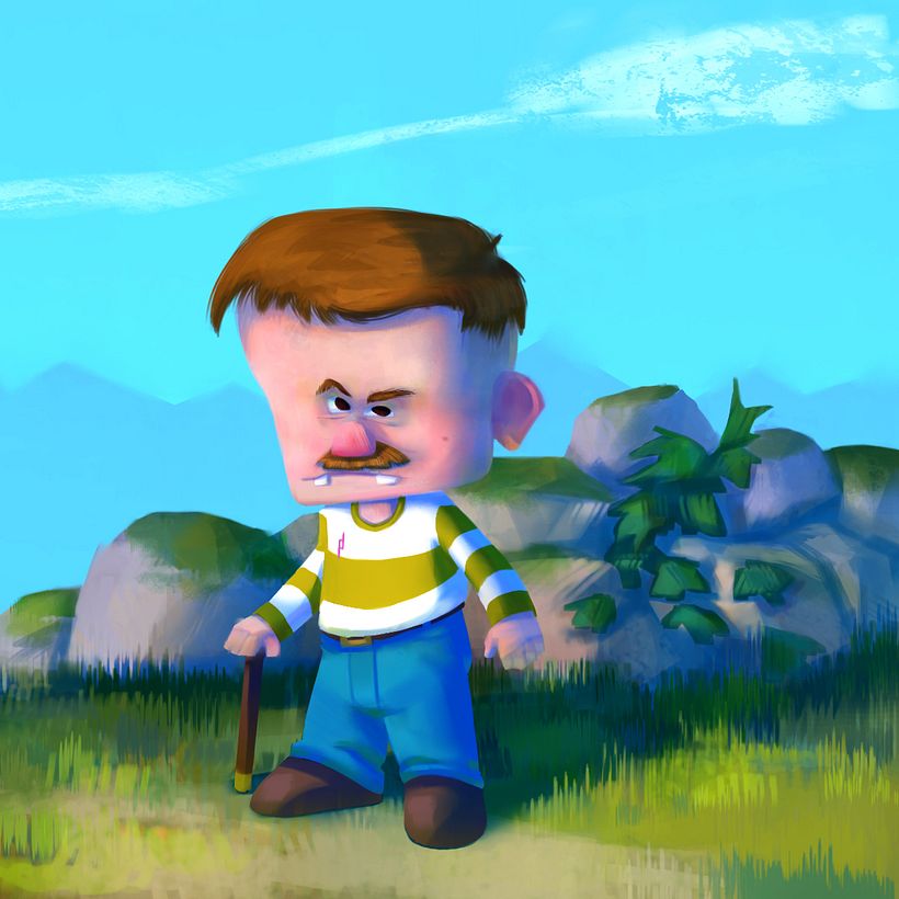 old fellow @damiendelenne  in Lighting Principles for Digital Painting course 5