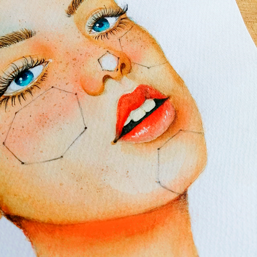 Mi Proyecto del curso: Retrato ilustrado en acuarela 1