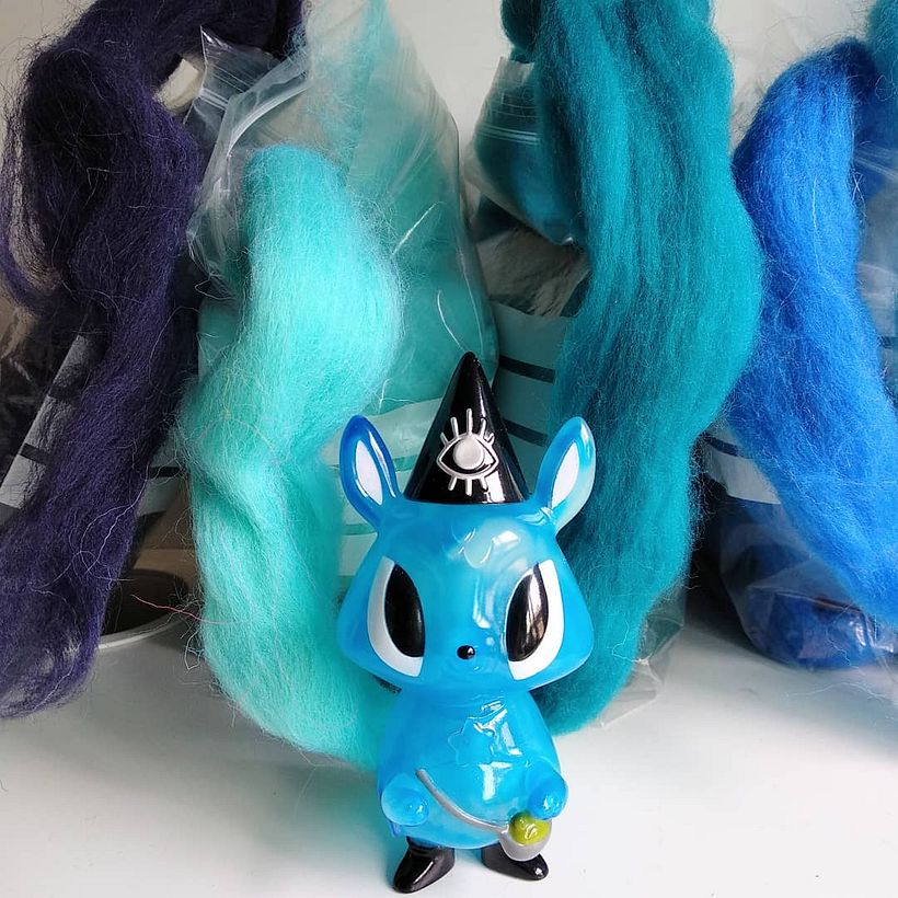Art Toy "Mimsy" from the series "The Familiars" created by Horrible Adorables