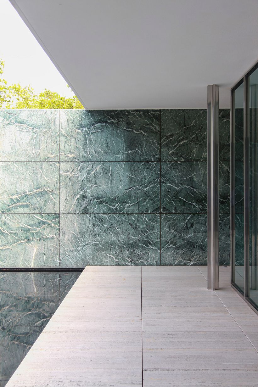 Pabellón Alemán de Barcelona. Barcelona (España). Mies van der Rohe. Foto: Jean-Philippe Delberghe