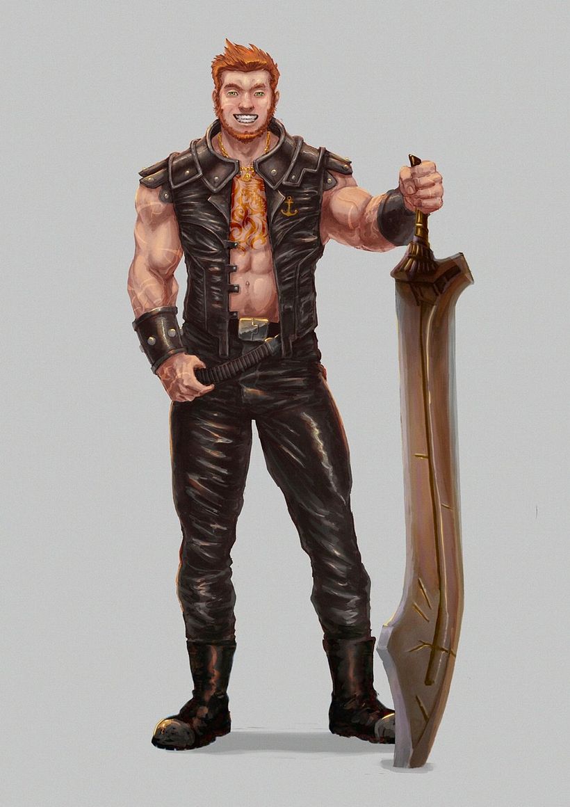 Personaje heroico para juego de rol 0
