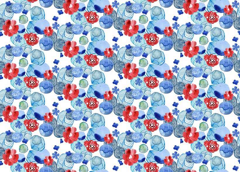 The overall view of the pattern (offset filter in photoshop didn't worked perfectly, so there's slight miss-match)