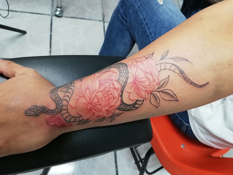 El diseño lo escogió mi modelo, y le ha gustado el resultado.