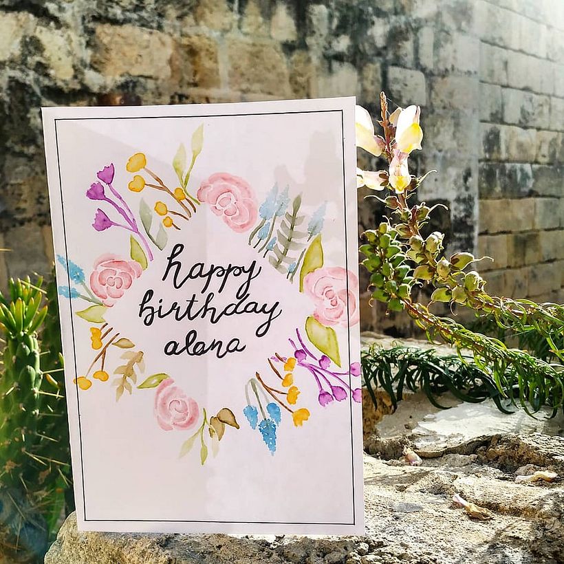Hand-Painted Cards using Watercolor Pens 4