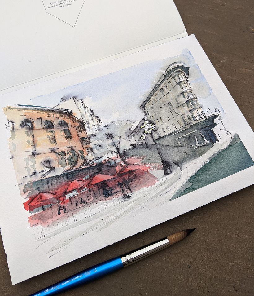 My project in Architectural Sketching with Watercolor and Ink course 0