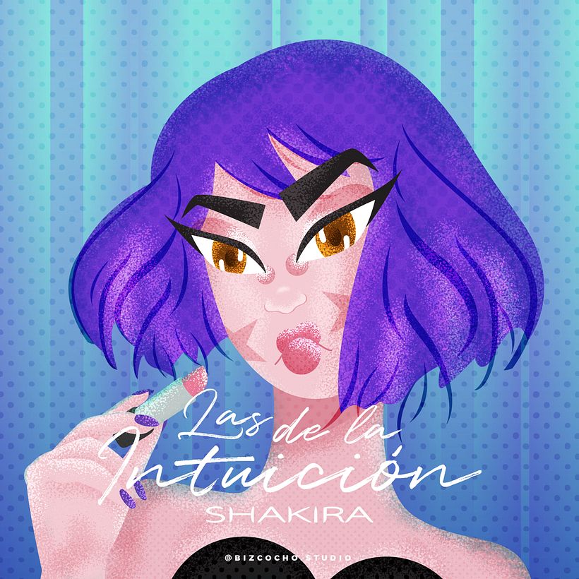 La 3era Ilustración de este post esta inspirada en la canción "Las de la Intuición" de mi poderosisima shakira.