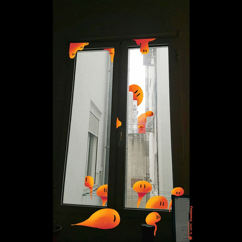 Criaturas en sitios 1 (Dibujos de Cuarentena 2020) 7