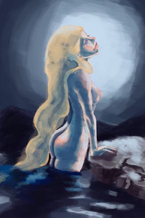 Huldra. Ilustración para el interior del libreto