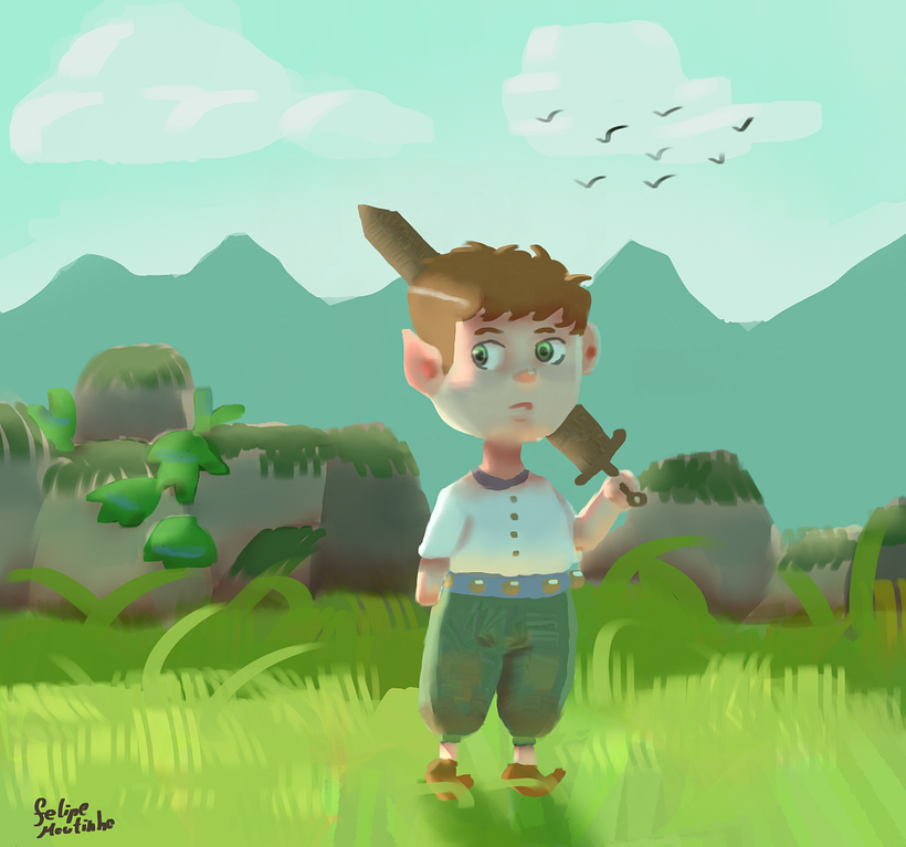 Meu projeto do curso: Princípios de iluminação para pintura digital 1