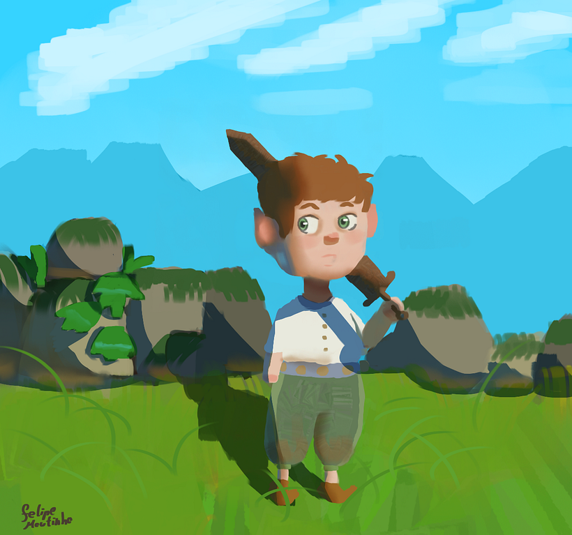Meu projeto do curso: Princípios de iluminação para pintura digital 2