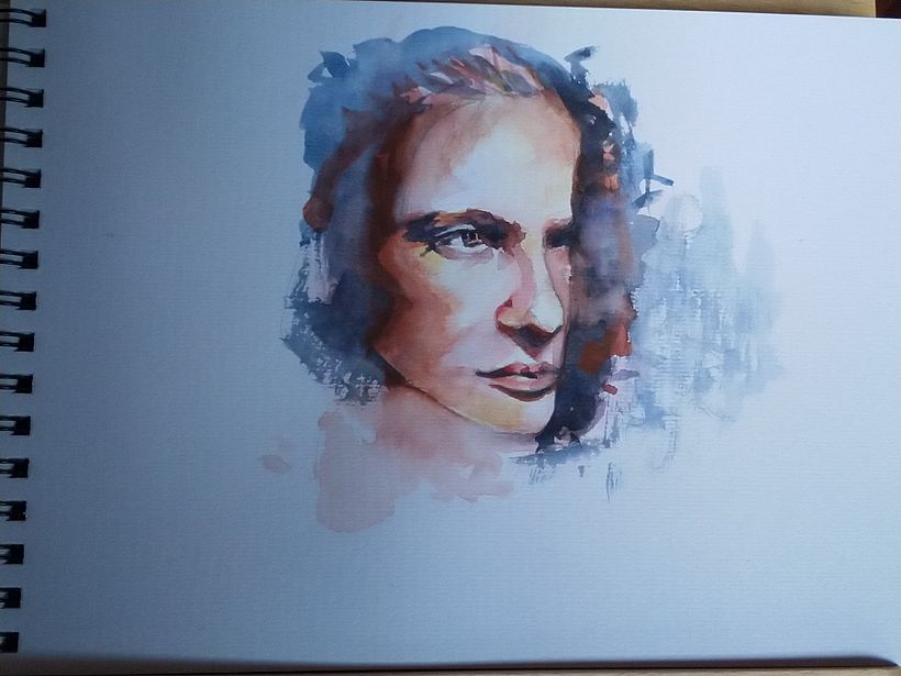 Mi Proyecto del curso: Retrato artístico en acuarela 1