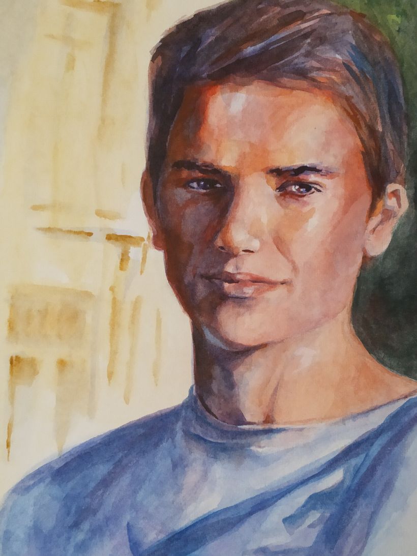 Mi Proyecto del curso: Retrato artístico en acuarela 4