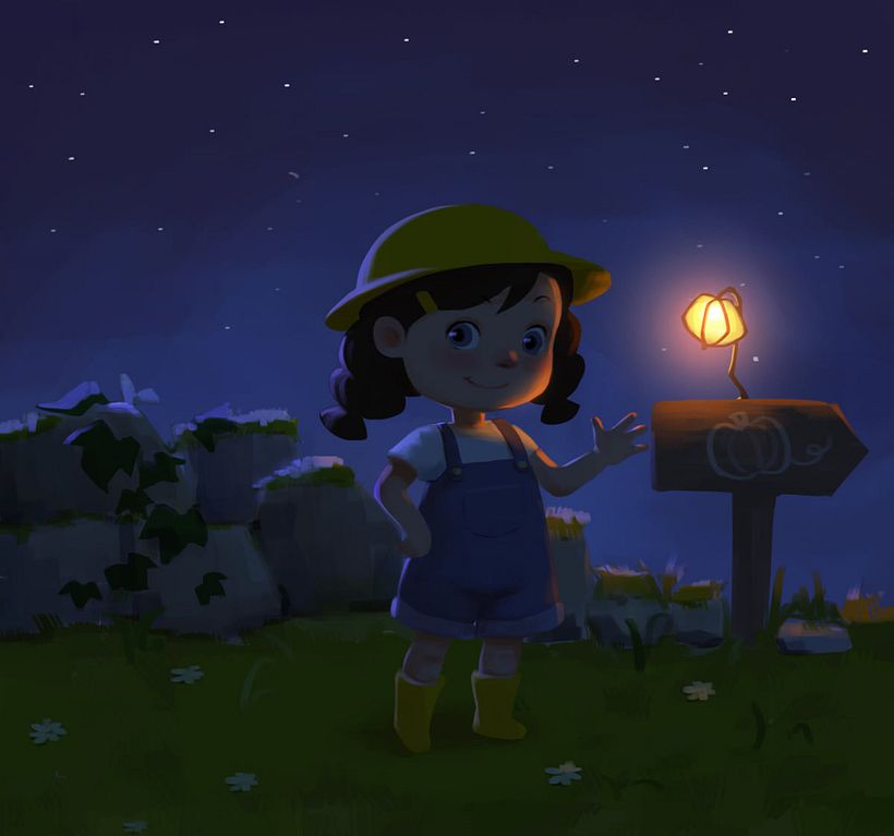 Our project in Lighting Principles for Digital Painting course 4