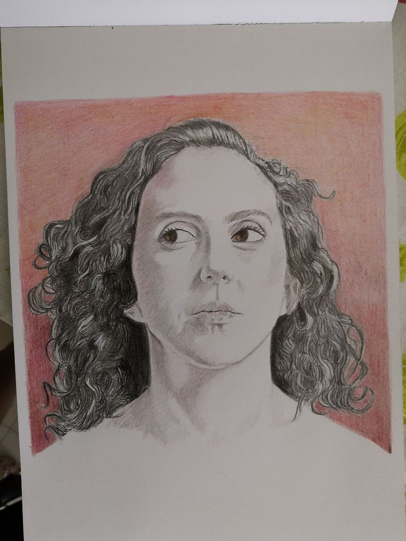 Meu projeto do curso: Retrato criativo em chiaroscuro com lápis 1