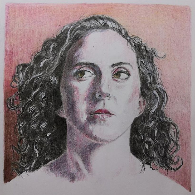 Meu projeto do curso: Retrato criativo em chiaroscuro com lápis 5