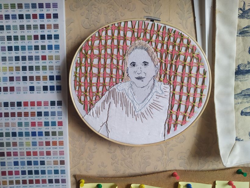 Mi Proyecto del curso: Creación de retratos bordados 0
