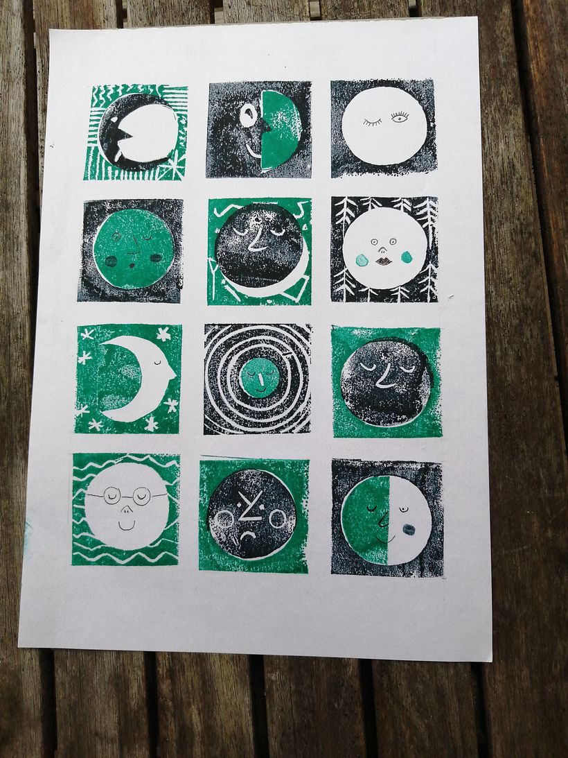 Mi Proyecto del curso: Carvado de sellos y técnicas de estampación 0