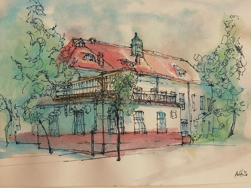 My project in Architectural Sketching with Watercolor and Ink course -1