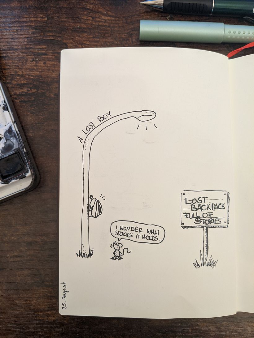 My project in The Art of Sketching: Transform Your Doodles into Art course 4