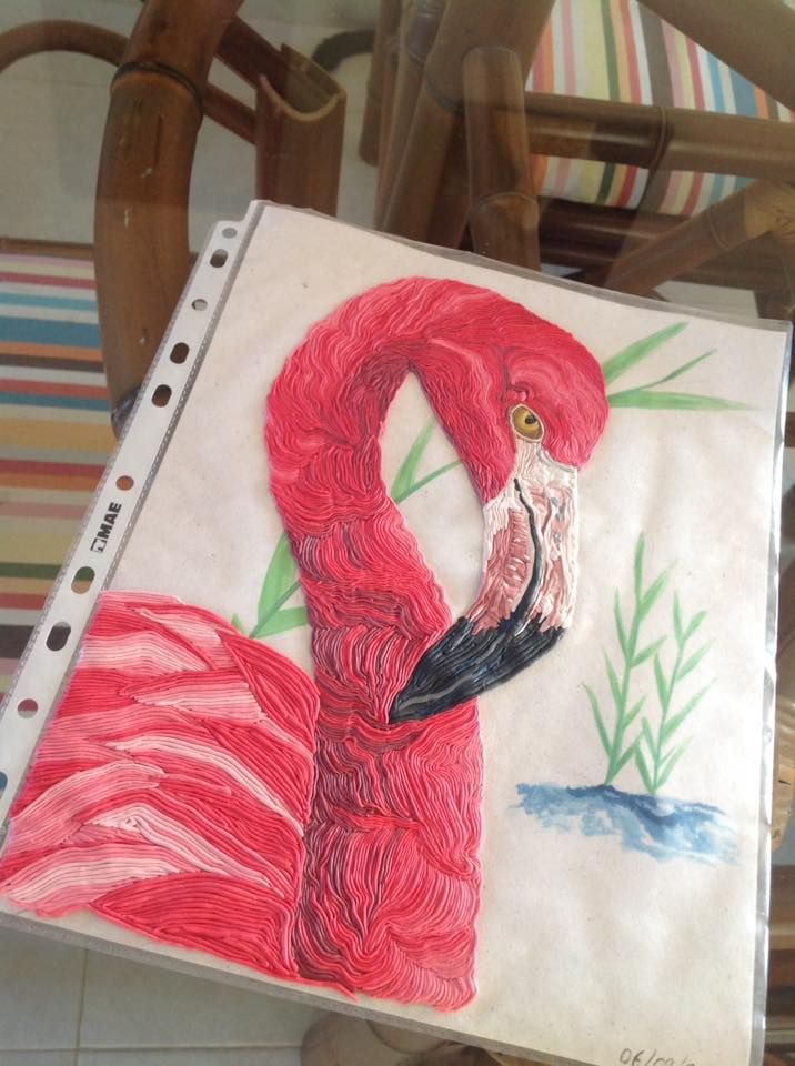 No pude conseguir el acrílico. Me gustó el resultado final.