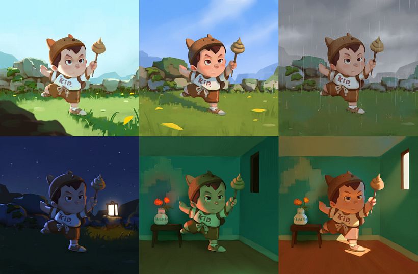 Our project in Lighting Principles for Digital Painting course 10