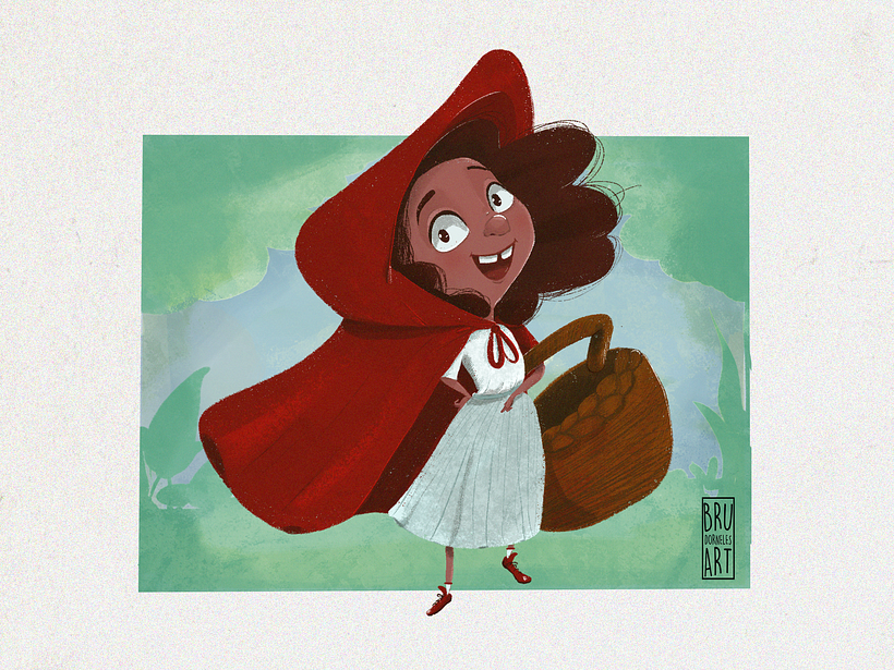 Trabalho preferencialmente com arte digital, mas deixei a arte final com texturas, emulando assim o método tradicional.