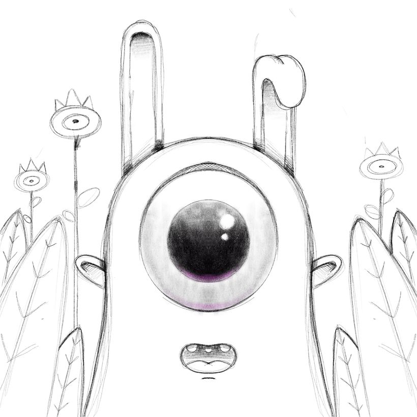 Como casi todos los proyectos de ilustración, todo parte desde un primer boceto.