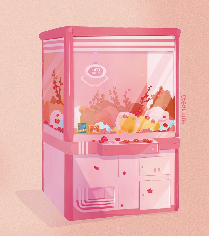 UFO catcher + Ume flower