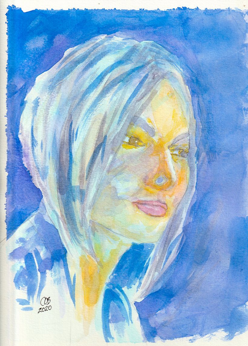 My project in Artistic Portrait with Watercolors course 0