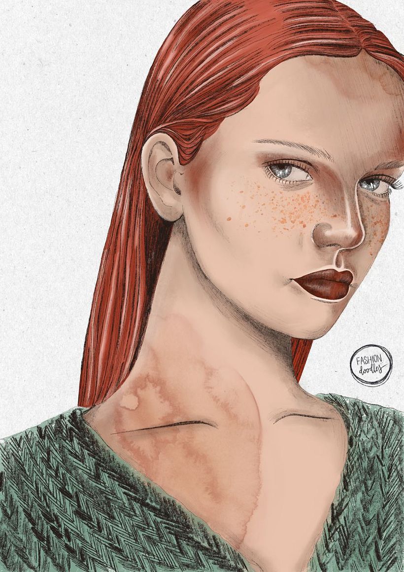 Check details and more illustrations in my instagram account! >>>>>>>> @fashiondoodles