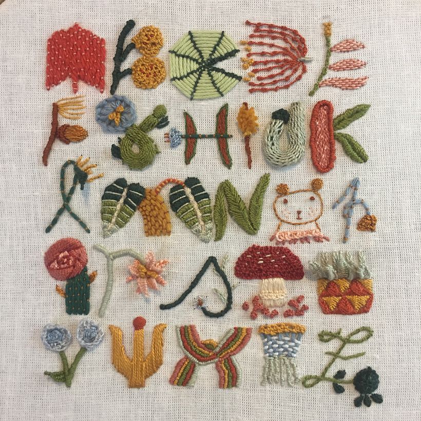 My project in Introduction to Raised Embroidery course 0